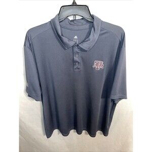 Adidas Men’s Polo Golf Shirt Size XL Gray Athleisure ATM Football Tennis